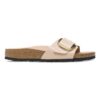 Madrid Big Buckle de charol de piel natural