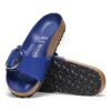 Madrid Big Buckle de charol de piel natural
