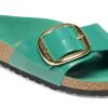Madrid Big Buckle de charol de piel natural