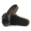 Madrid Big Buckle de charol de piel natural