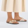 Madrid Big Buckle de charol de piel natural