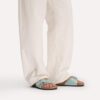 Madrid Big Buckle de charol de piel natural