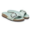 Madrid Big Buckle de charol de piel natural