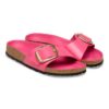 Madrid Big Buckle de charol de piel natural