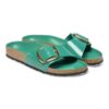 Madrid Big Buckle de charol de piel natural
