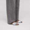 Madrid Big Buckle de charol de piel natural