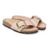 Madrid Big Buckle de charol de piel natural