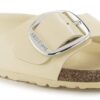 Madrid Big Buckle de charol de piel natural
