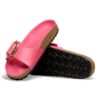 Madrid Big Buckle de charol de piel natural