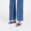 Madrid Big Buckle de charol de piel natural