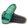 Madrid Big Buckle de charol de piel natural