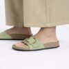 Madrid Big Buckle de charol de piel natural