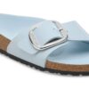Madrid Big Buckle de charol de piel natural