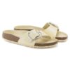 Madrid Big Buckle de charol de piel natural