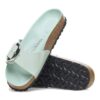 Madrid Big Buckle de charol de piel natural