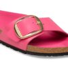 Madrid Big Buckle de charol de piel natural