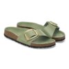 Madrid Big Buckle de charol de piel natural