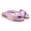 Madrid Big Buckle de charol de piel natural
