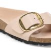 Madrid Big Buckle de charol de piel natural