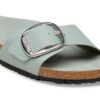 Madrid Big Buckle de charol de piel natural