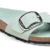 Madrid Big Buckle de charol de piel natural