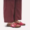 Madrid Big Buckle de charol de piel natural