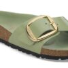 Madrid Big Buckle de charol de piel natural