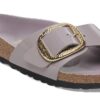Madrid Big Buckle de charol de piel natural