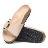 Madrid Big Buckle de charol de piel natural
