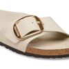 Madrid Big Buckle de charol de piel natural