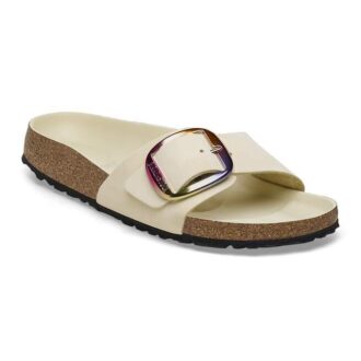 Madrid Big Buckle de piel nobuk natural