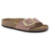 Madrid Big Buckle de piel nobuk natural