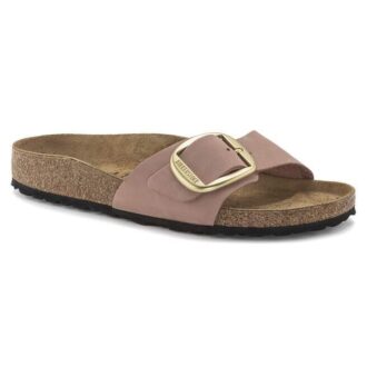 Madrid Big Buckle de piel nobuk natural