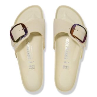 Madrid Big Buckle de piel nobuk natural