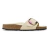 Madrid Big Buckle de piel nobuk natural