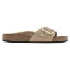 Madrid Big Buckle de piel nobuk natural