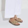 Madrid Big Buckle de piel nobuk natural