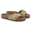 Madrid Big Buckle de piel nobuk natural
