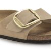 Madrid Big Buckle de piel nobuk natural