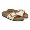 Madrid Big Buckle de rafia textil