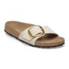 Madrid Big Buckle Lona textil color cáscara de huevo