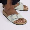 Madrid Big Buckle Nubuck Leather Pure Sage