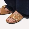 Madrid con Big Buckle de piel nobuk