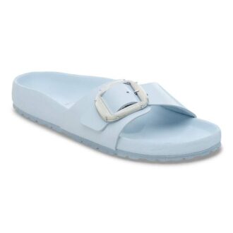 Madrid con Big Buckle y charol de cuero natural perlado