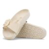 Madrid con Big Buckle y charol de cuero natural perlado