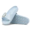 Madrid con Big Buckle y charol de cuero natural perlado