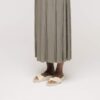 Madrid con Big Buckle y charol de cuero natural perlado