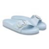 Madrid con Big Buckle y charol de cuero natural perlado