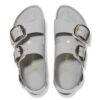 Milano Big Buckle de charol de piel natural
