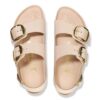 Milano Big Buckle de charol de piel natural